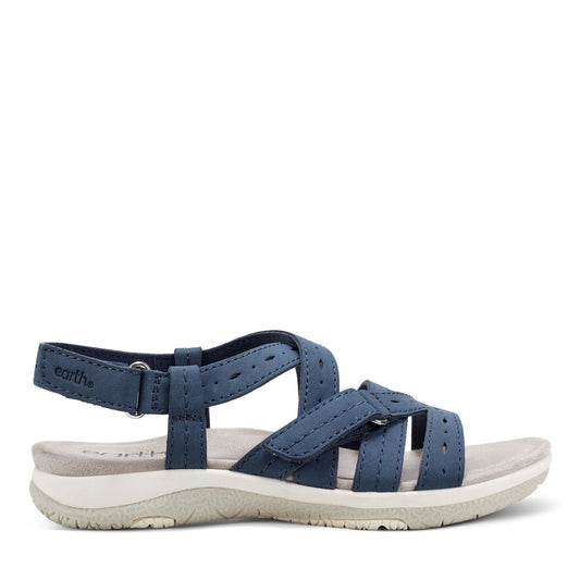 Samsin Round Toe Strappy Casual Flat Sandals
