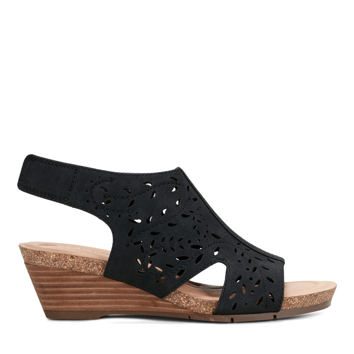 Halin Round Toe Casual Slingback Wedge Sandals