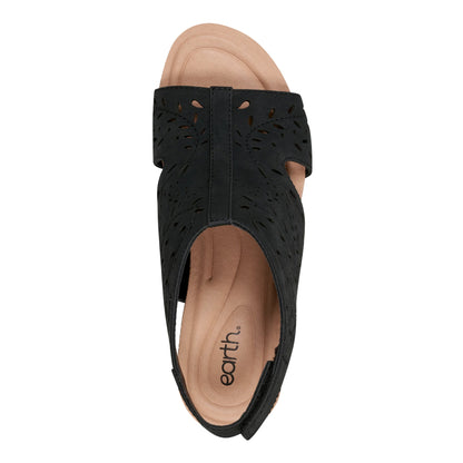 Halin Round Toe Casual Slingback Wedge Sandals