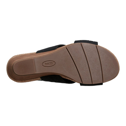 Halin Round Toe Casual Slingback Wedge Sandals