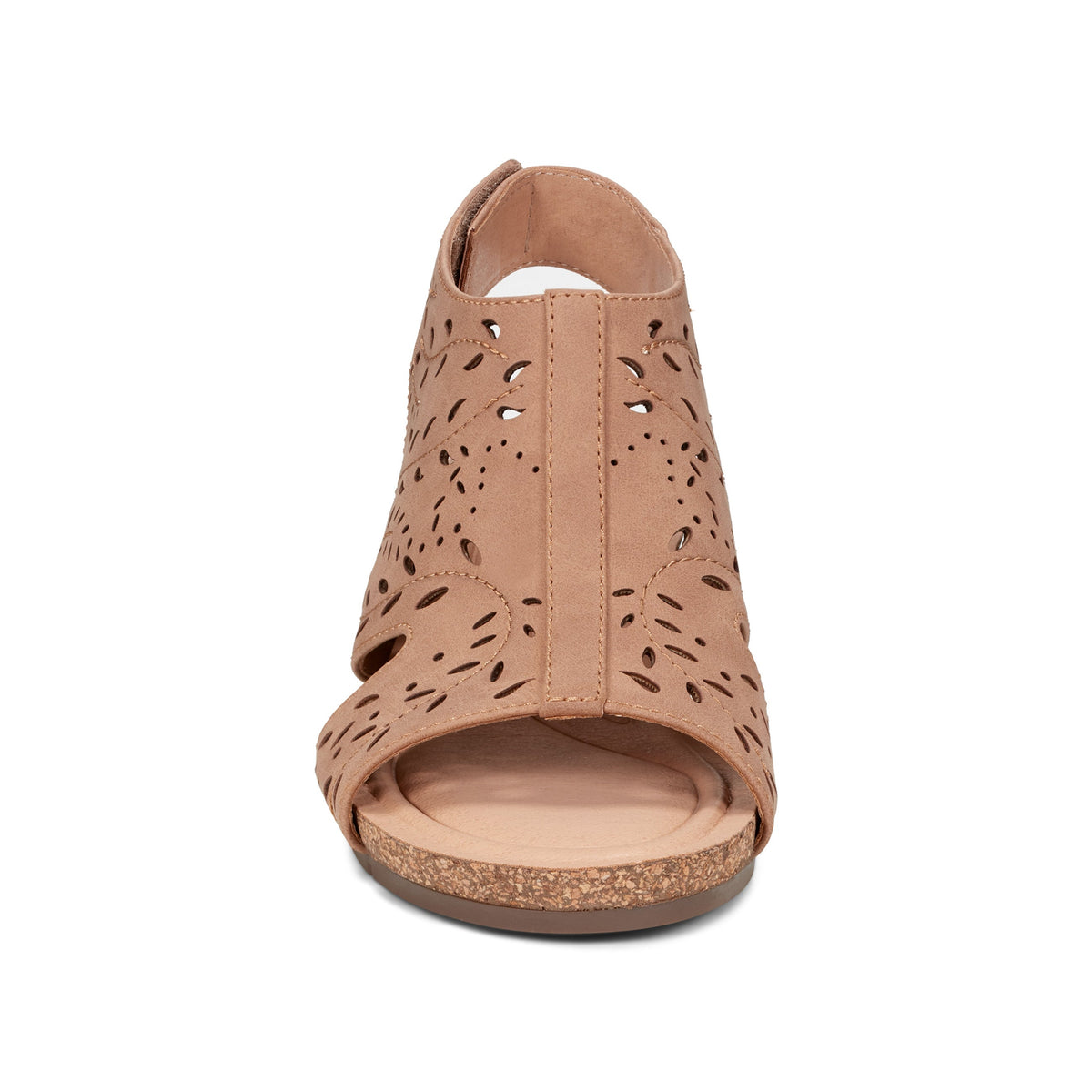 Halin Round Toe Casual Slingback Wedge Sandals