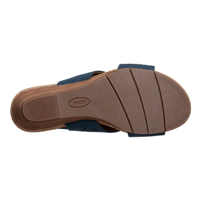 Halin Round Toe Casual Slingback Wedge Sandals