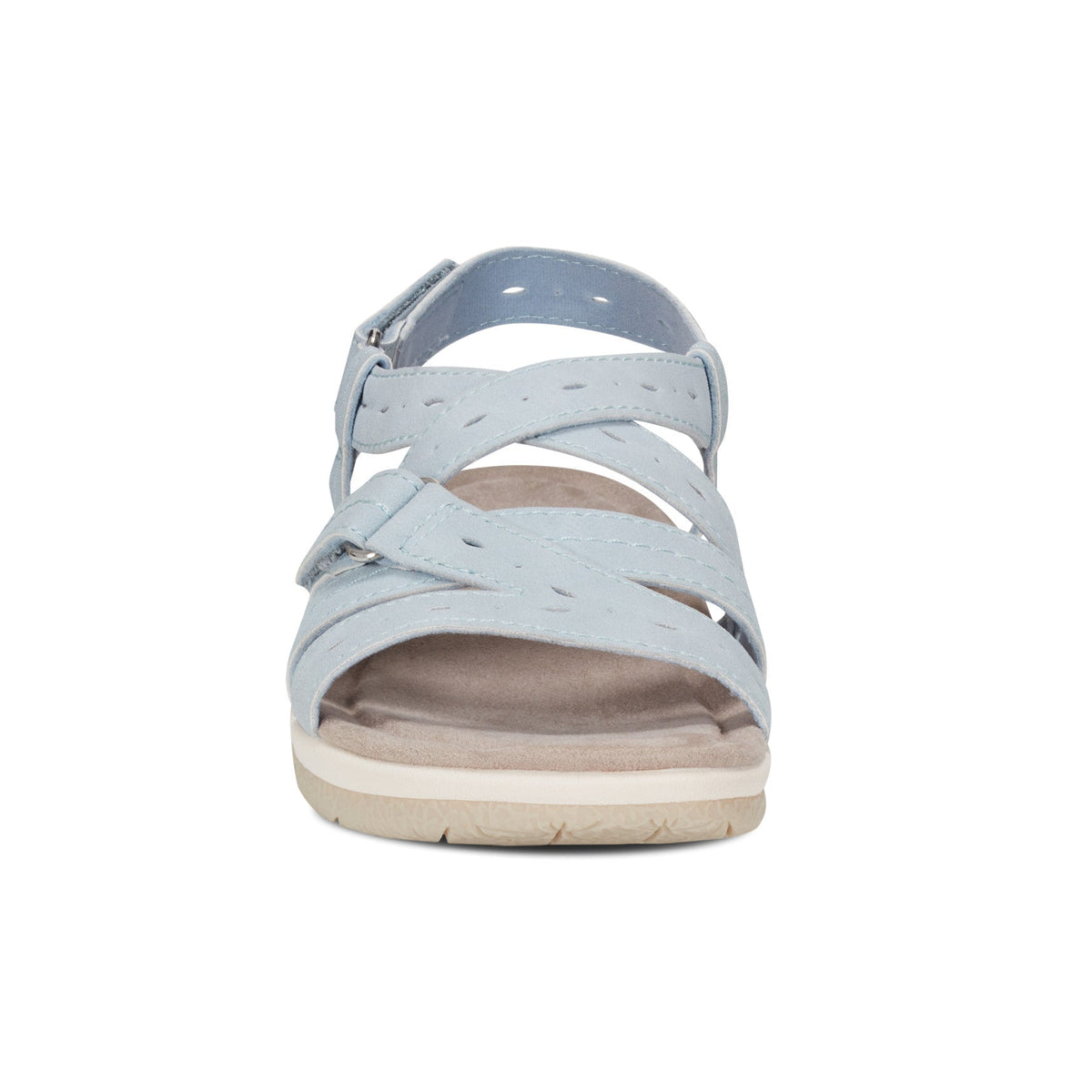 Samsin Round Toe Strappy Casual Flat Sandals