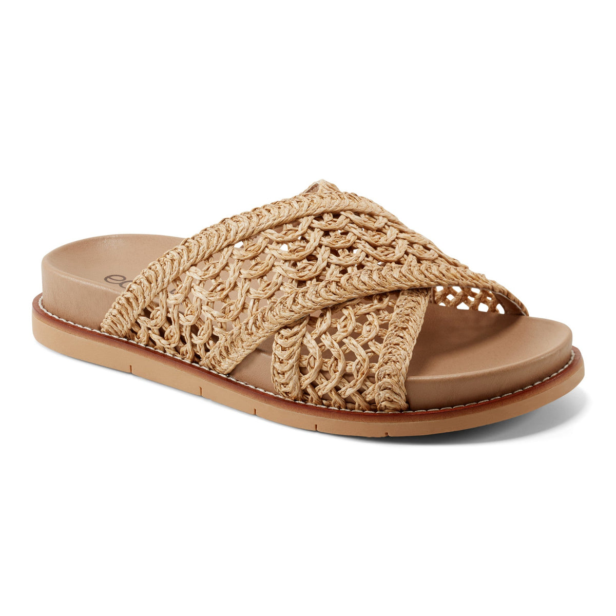 Flurry Round Toe Slip-on Flat Casual Sandals