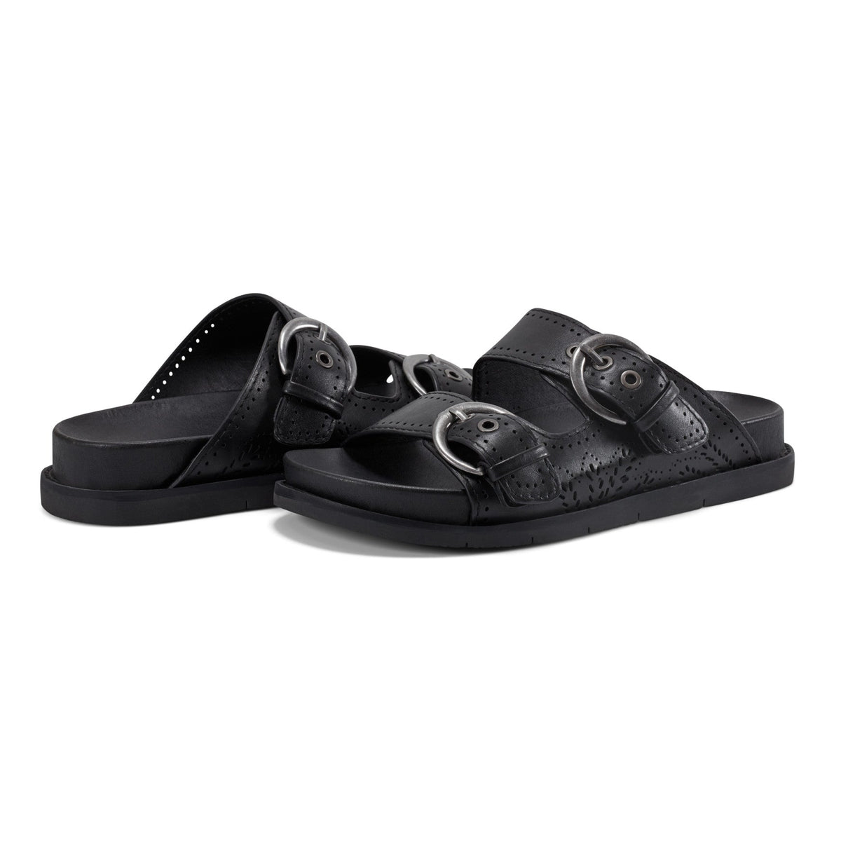 Francii Round Toe Casual Slip-on Flat Sandals