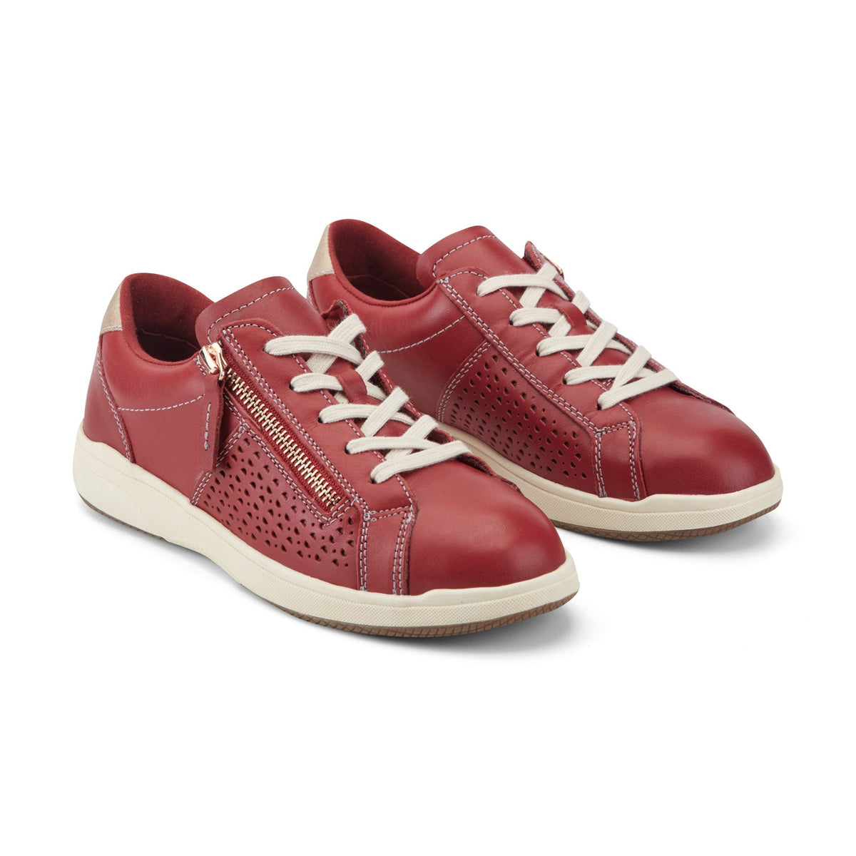 Netta Round Toe Casual Lace-up Sneakers