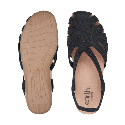 Briel Round Toe Casual Slingback Flat Sandals