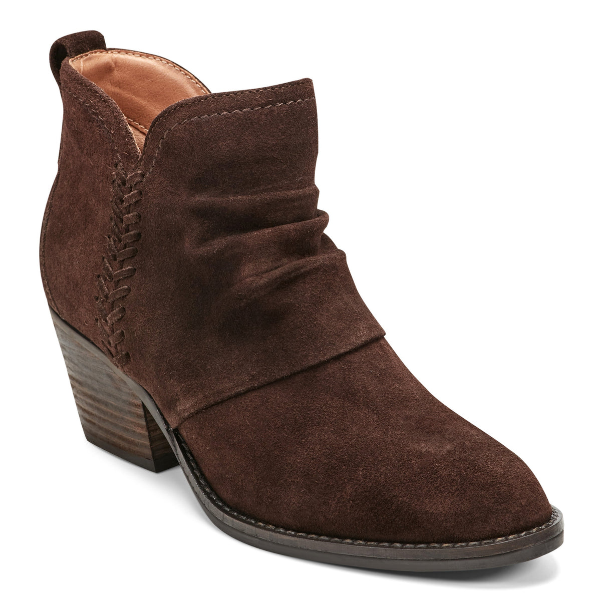 Chandy Suede Ruched Booties
