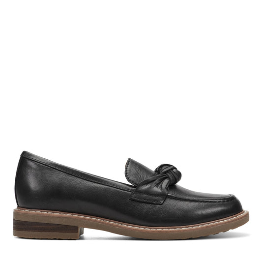Jayde Leather Knotted Loafers