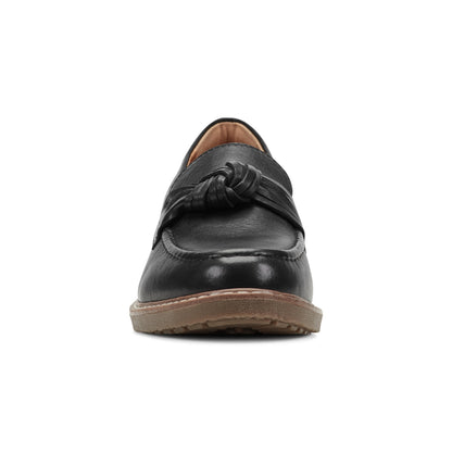 Jayde Leather Knotted Loafers