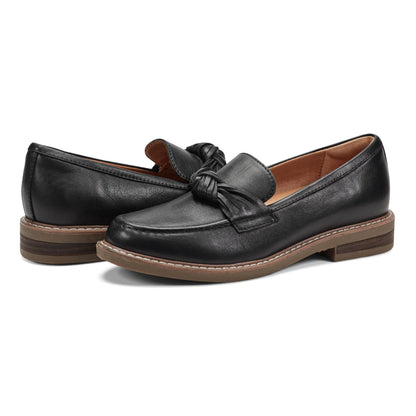 Jayde Leather Knotted Loafers