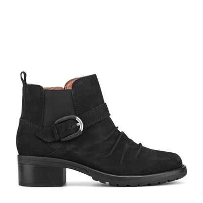 Zane Suede Ruched Booties