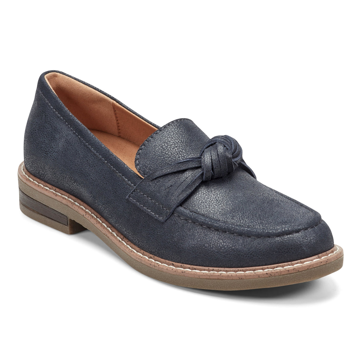 Jayde Leather Knotted Loafers