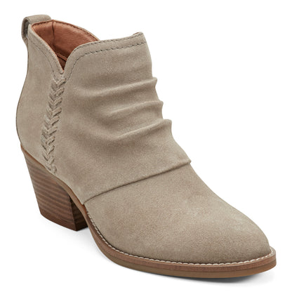 Chandy Suede Ruched Booties