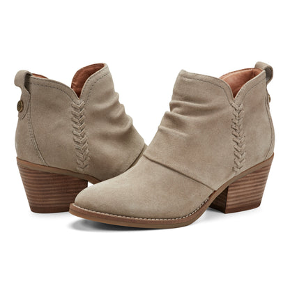 Chandy Suede Ruched Booties