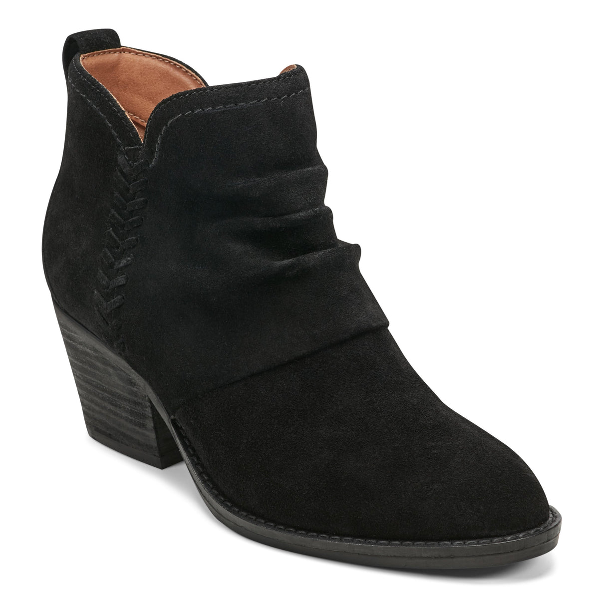 Chandy Suede Ruched Booties