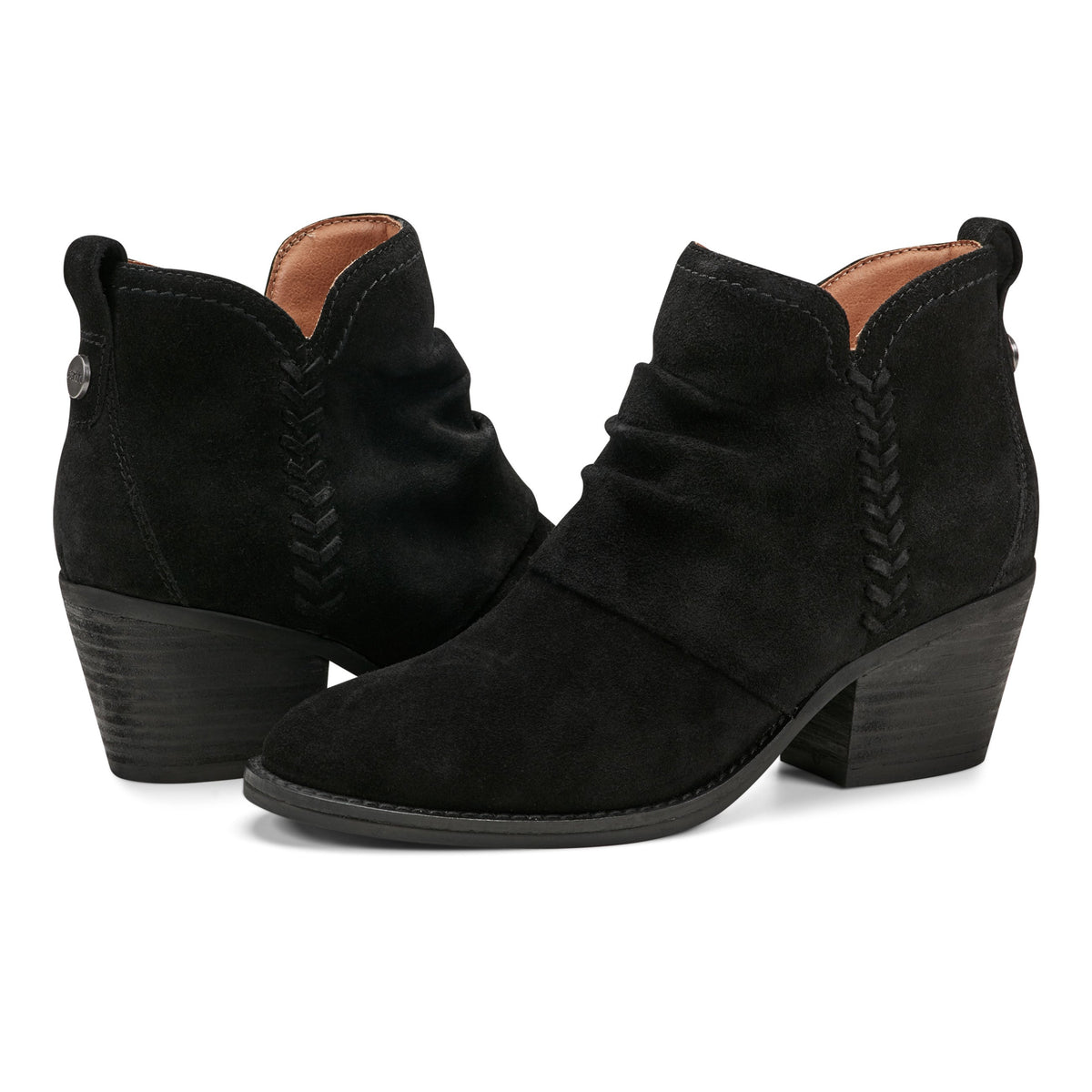 Chandy Suede Ruched Booties