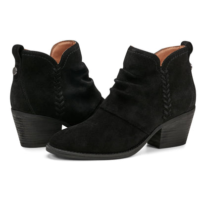 Chandy Suede Ruched Booties