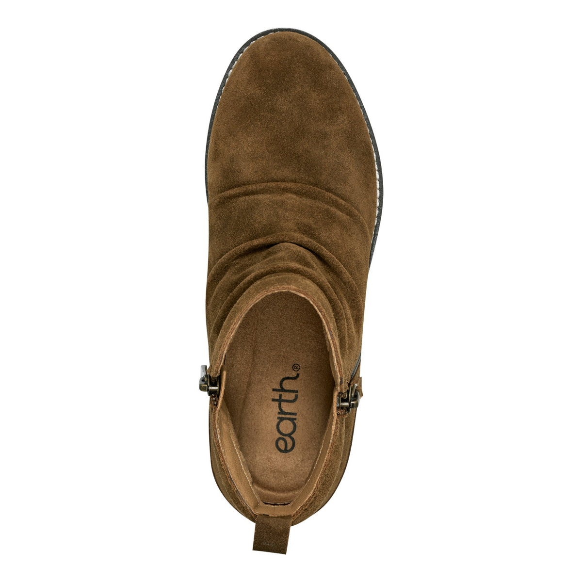 Nadya Round Toe Ruched Casual Booties