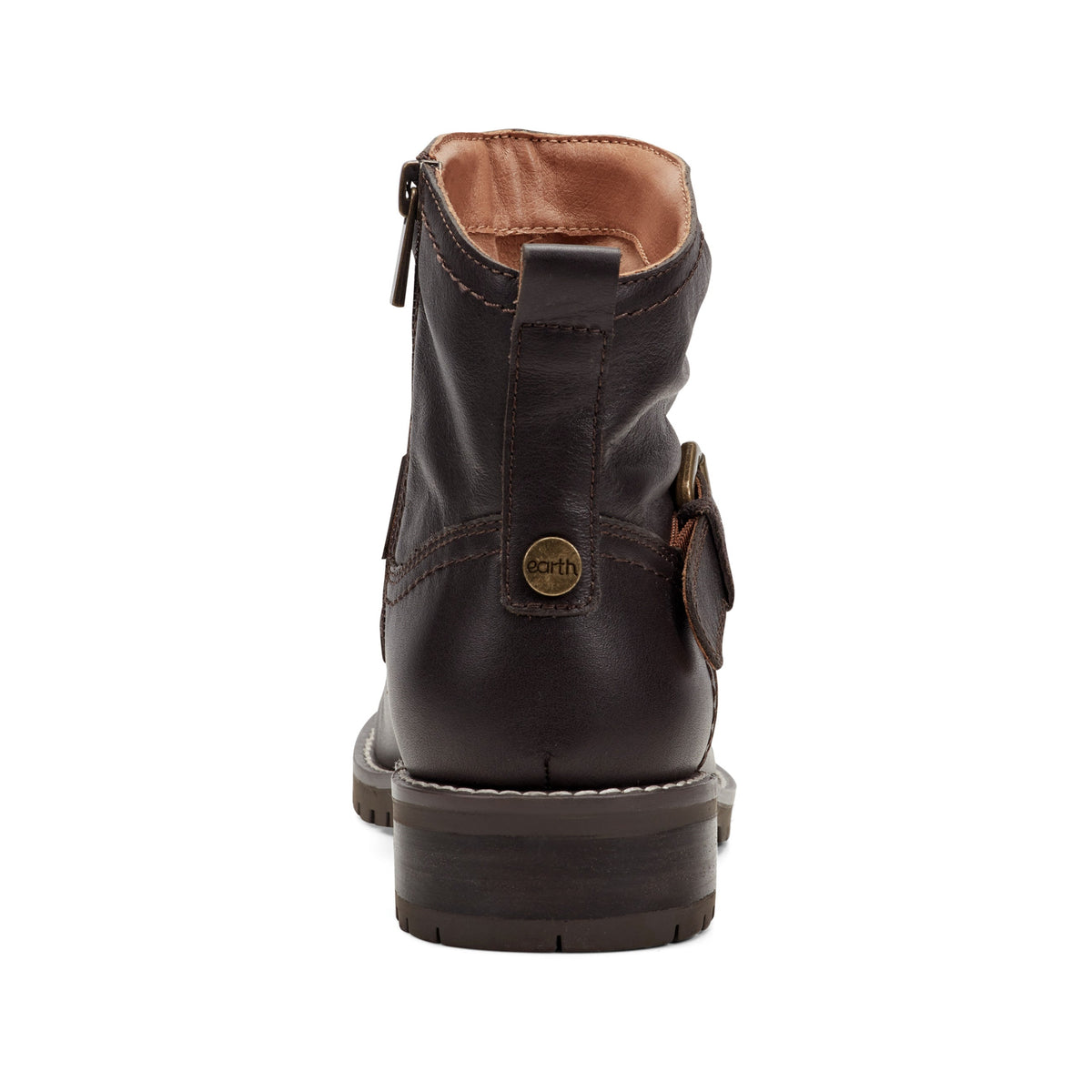 Thrill Leather Ruched Booties