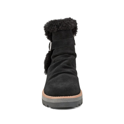 Yara Waterproof Suede Lug Sole Ankle Booties