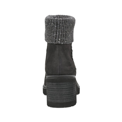 Gresa Waterproof Block Heel Round Toe Casual Booties