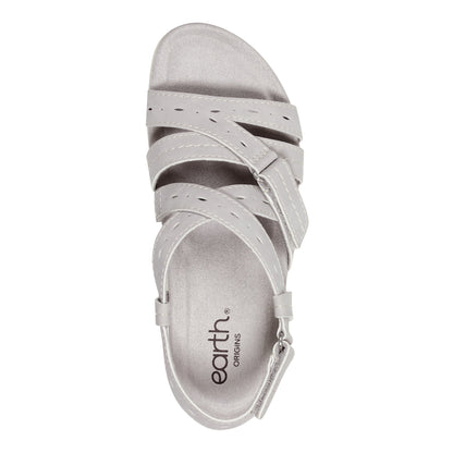 Samsin Round Toe Strappy Casual Flat Sandals