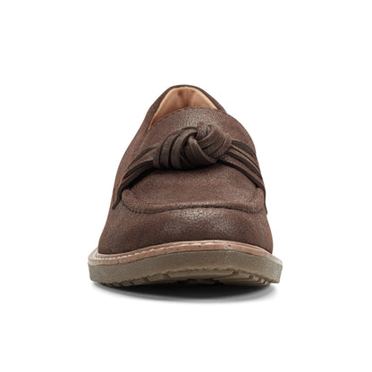 Jayde Leather Knotted Loafers