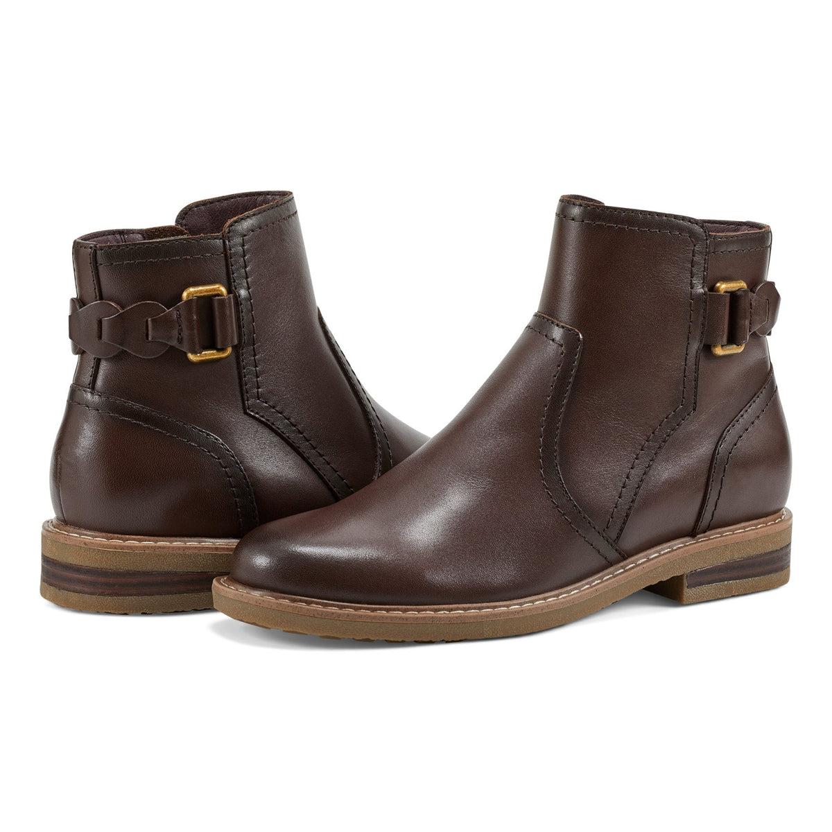 Jenna Round Toe Casual Booties