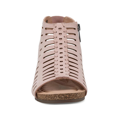 Hana Round Toe Laser Cut Dress Sandals