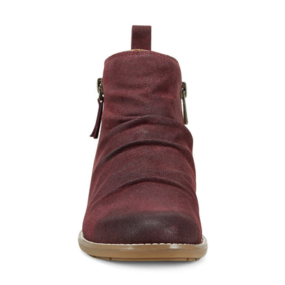 Nadya Round Toe Ruched Casual Booties