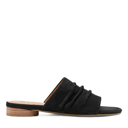 Talma Ruched Flat Slip-On Sandals