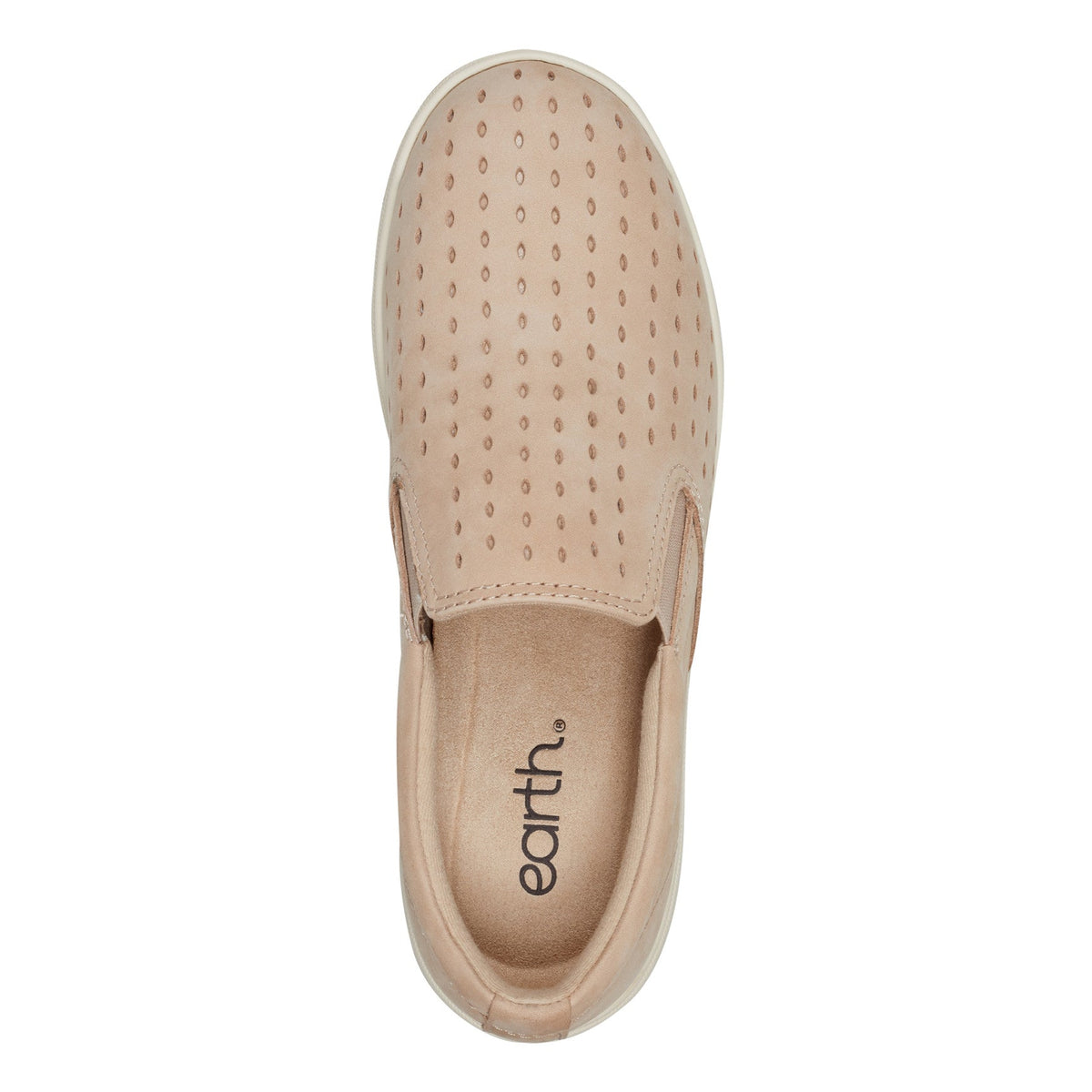 Nel Laser Cut Round Toe Casual Slip-on Sneakers