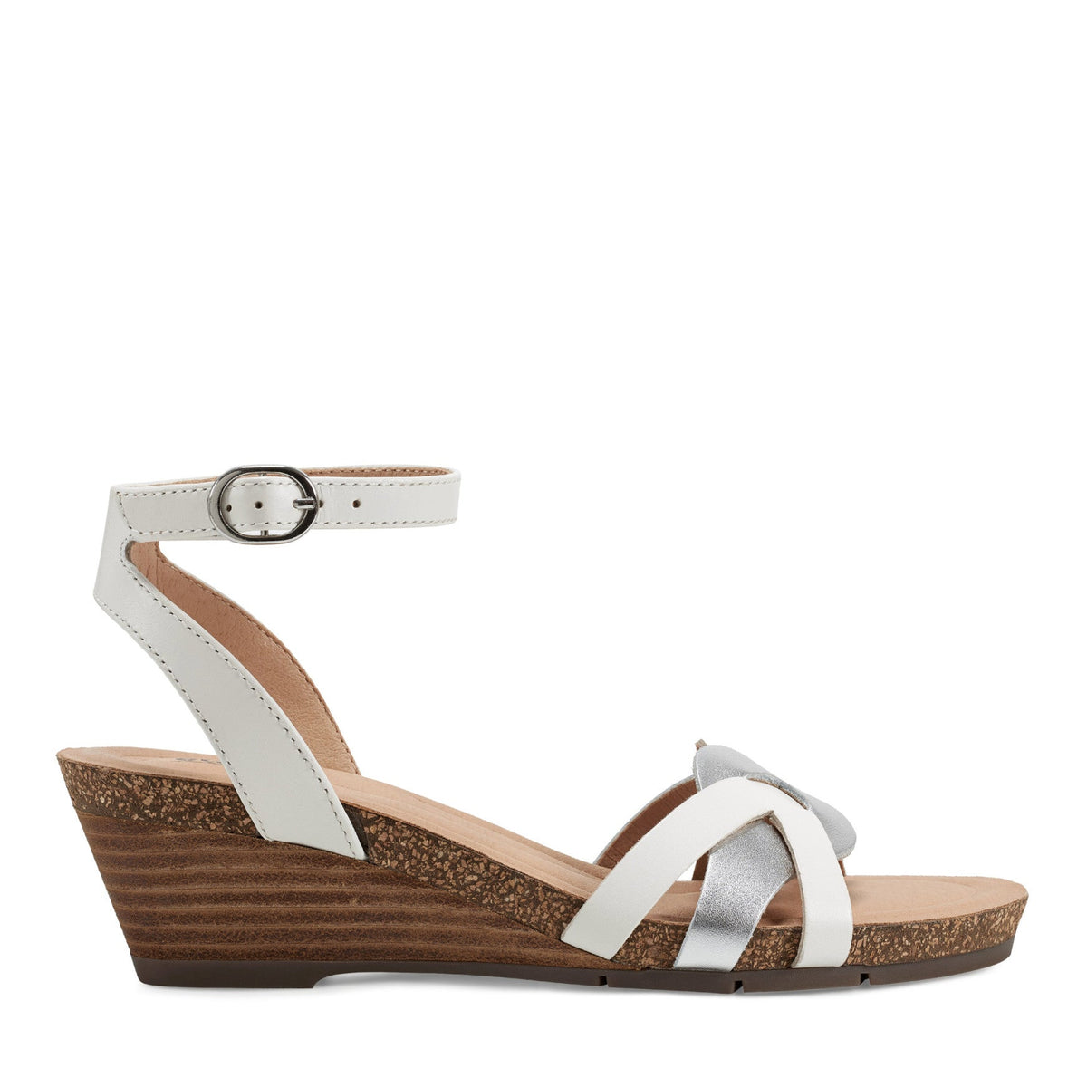 Herly Woven Strappy Stacked Heel Dress Sandals